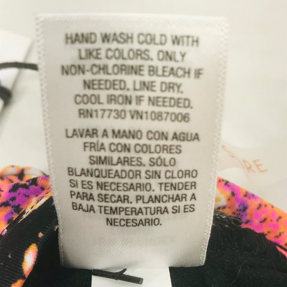 Shade And Shore Women's Size Small 4-6 Strappy Bikini Swim Top Pink Snake Print - Picture 7 of 13